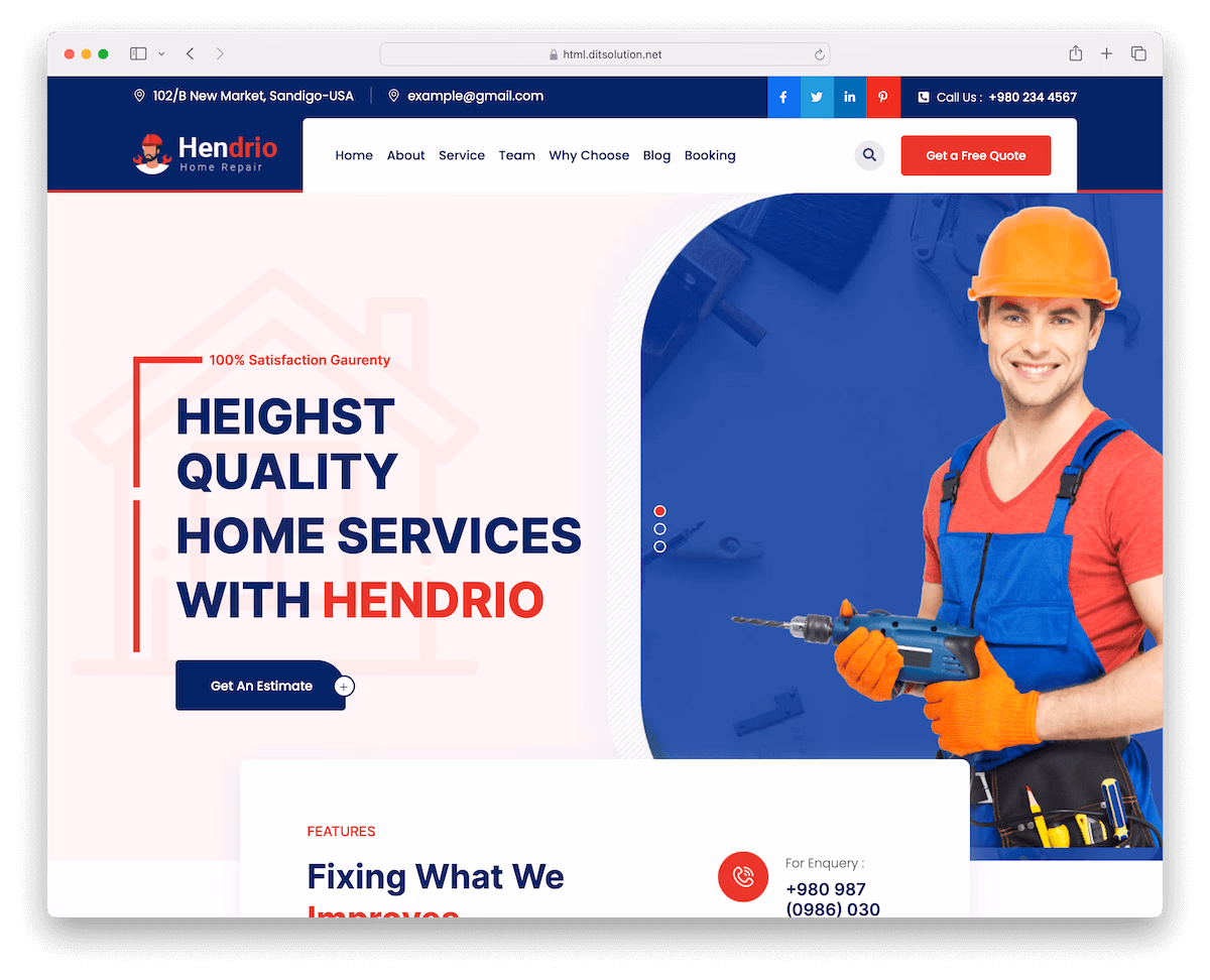 21 Best Handyman Website Templates 2026