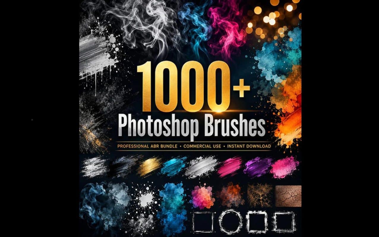 1000+ photoshop brushes pack