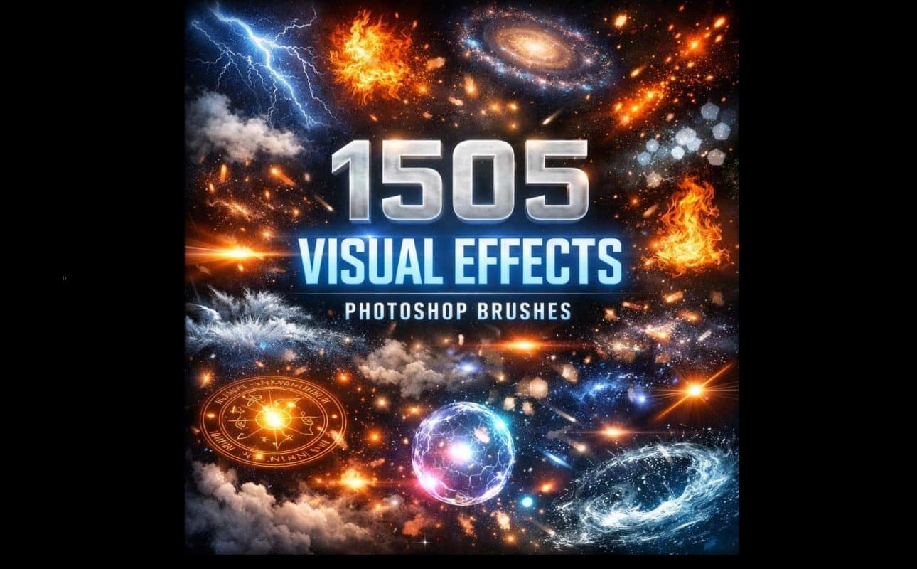 1505 Visual Effects Photoshop Brushes Bundle Smoke Fire Light Dust 3 1290x800