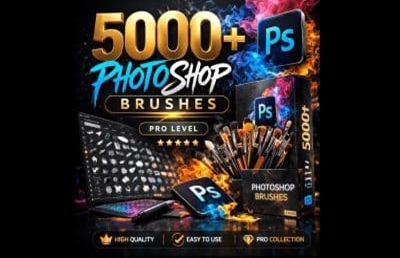 5000 photoshop brushes bundle kit pro designer collection 400x246