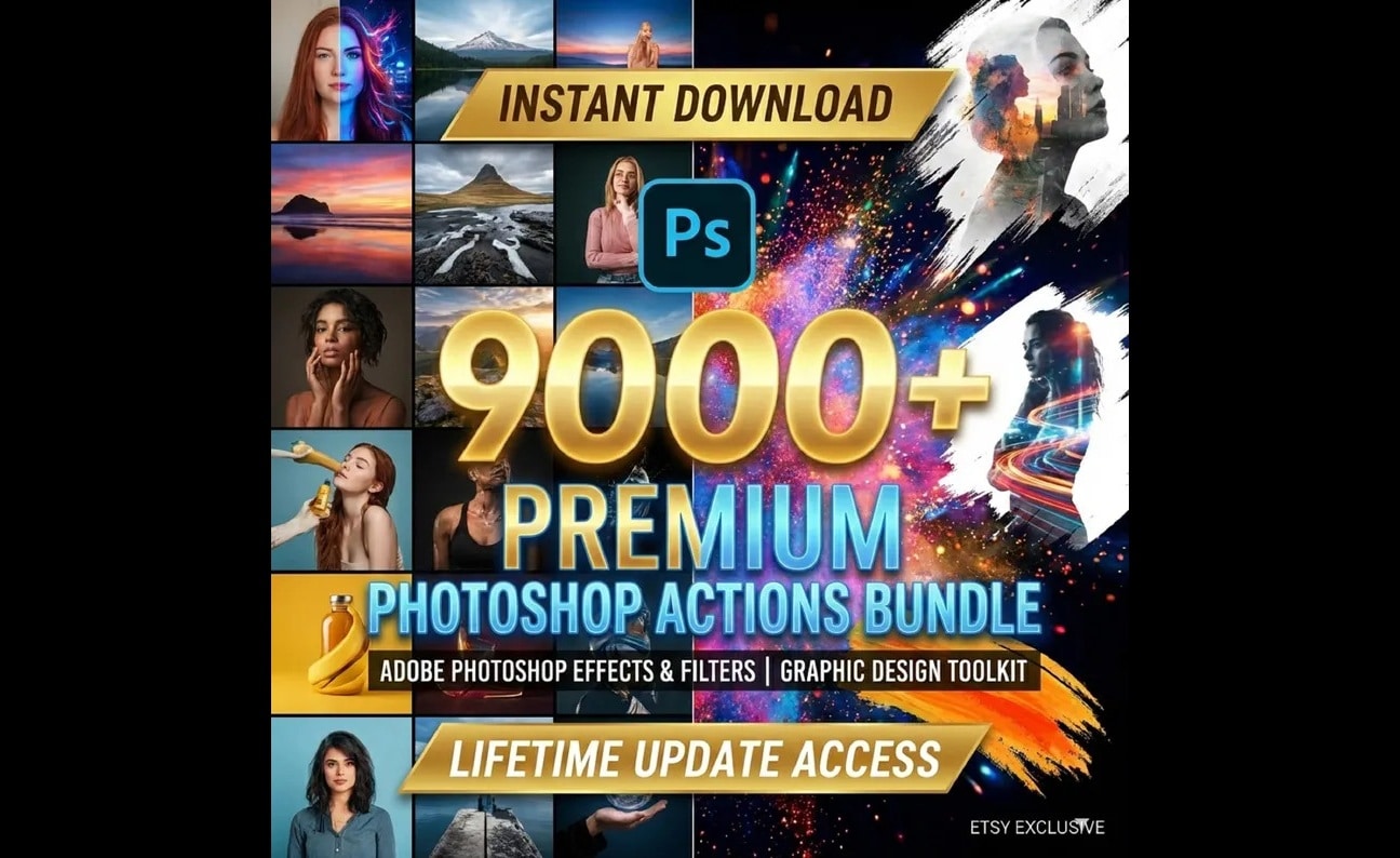 9000+ photoshop actions pack