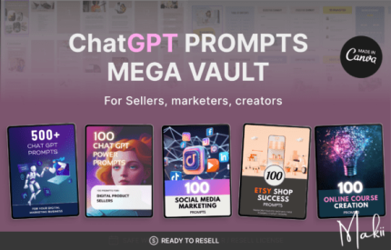 ChatGPT Prompts Mega Bundle, Canva