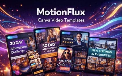 motionflux canva video templates