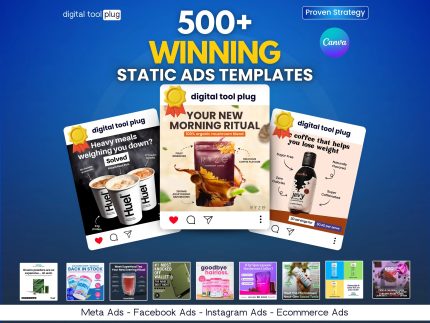 500+ Meta Ad Templates Canva Bundle for Facebook and Instagram